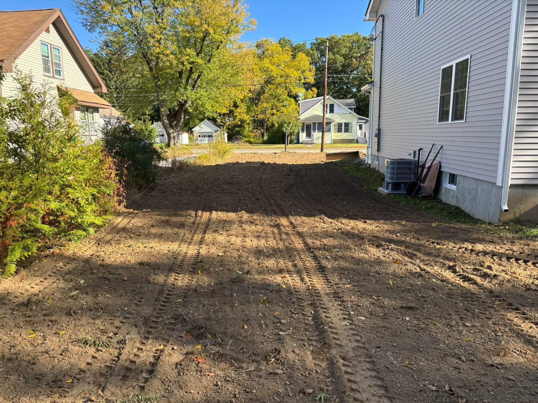 Bulkhead area after dense grade aggregate install — Auburn, MA